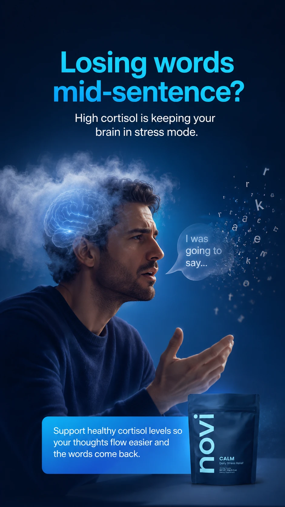Losing words mid-sentence? ad creative